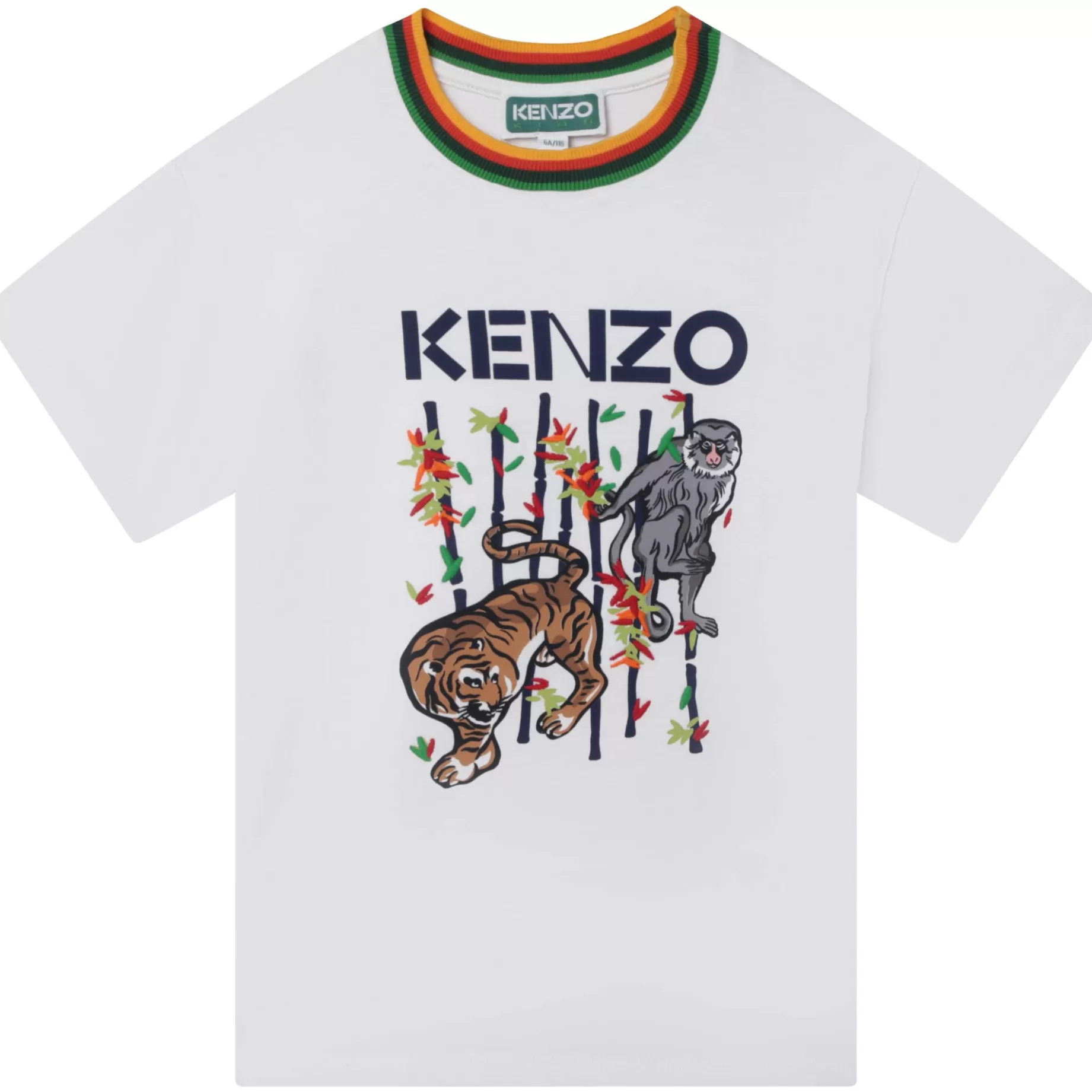 Cotton T-Shirt With Stripes^KENZO KIDS Store