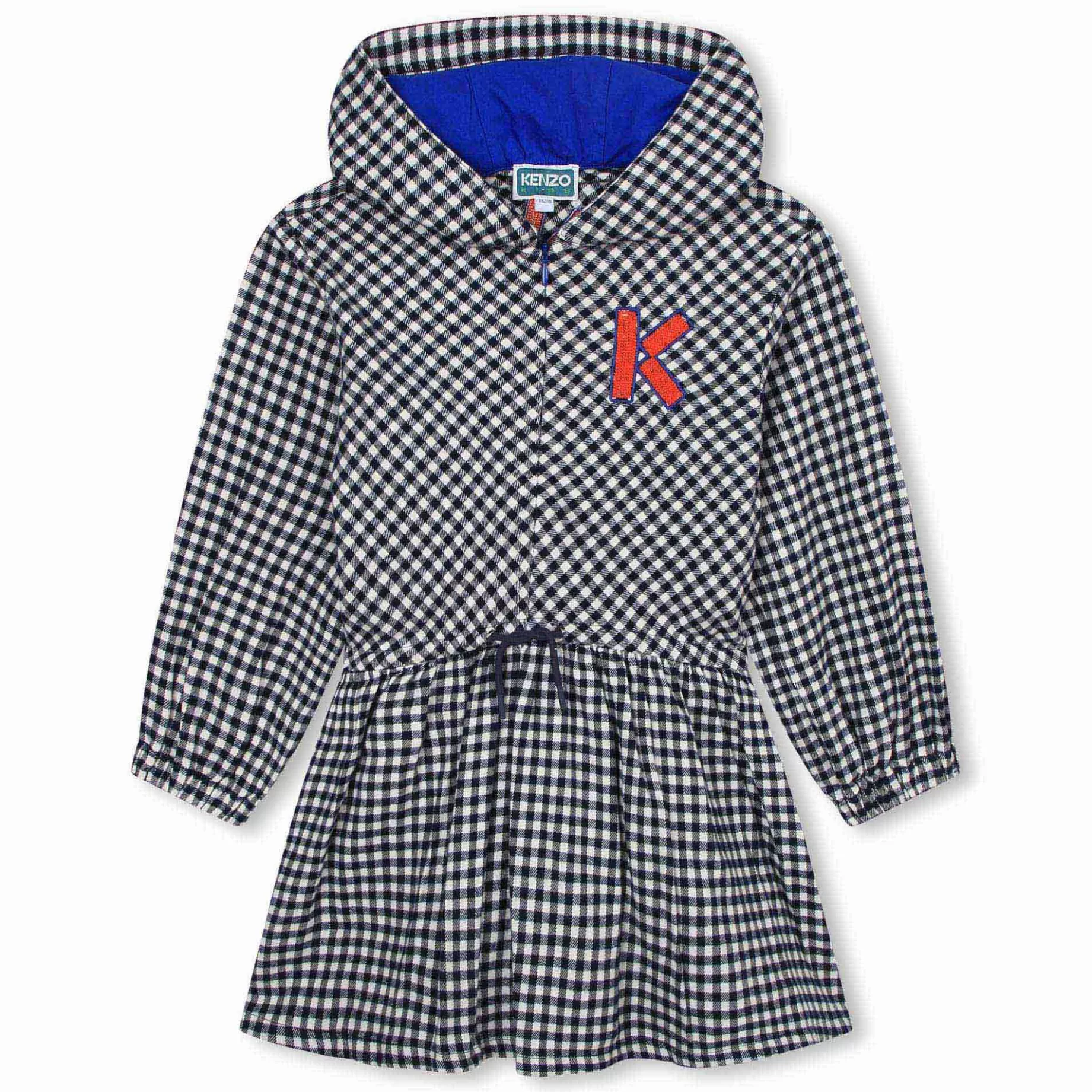 Hooded Flannel Dress^KENZO KIDS New