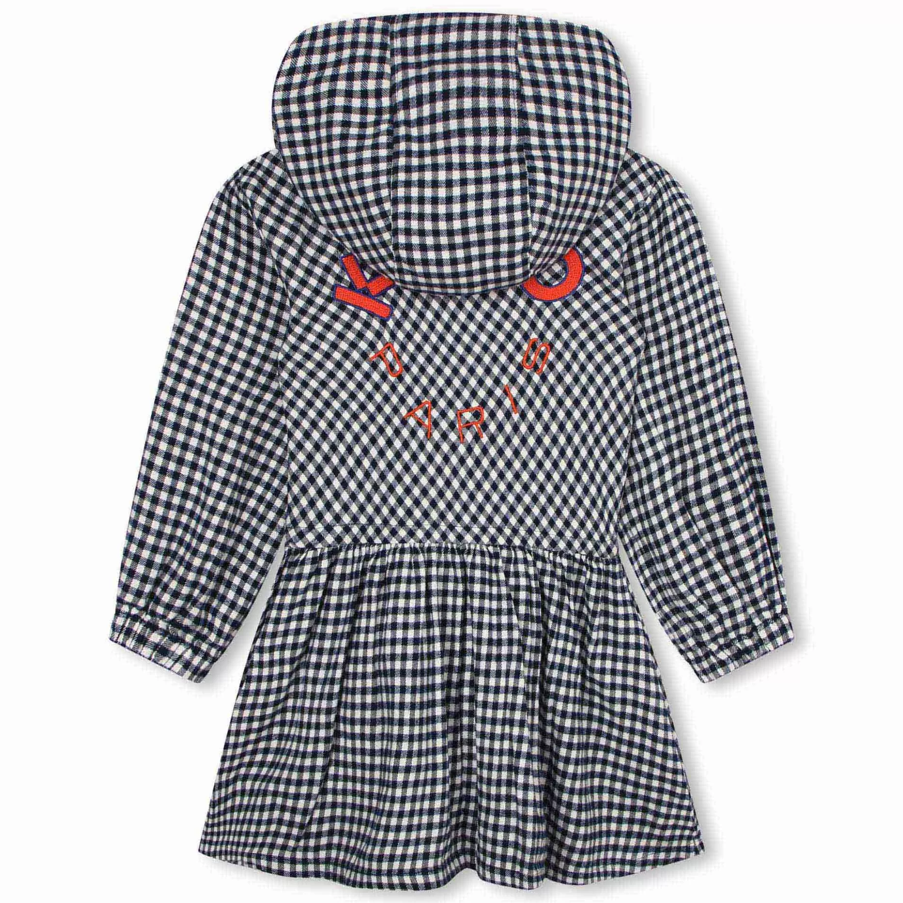 Hooded Flannel Dress^KENZO KIDS New