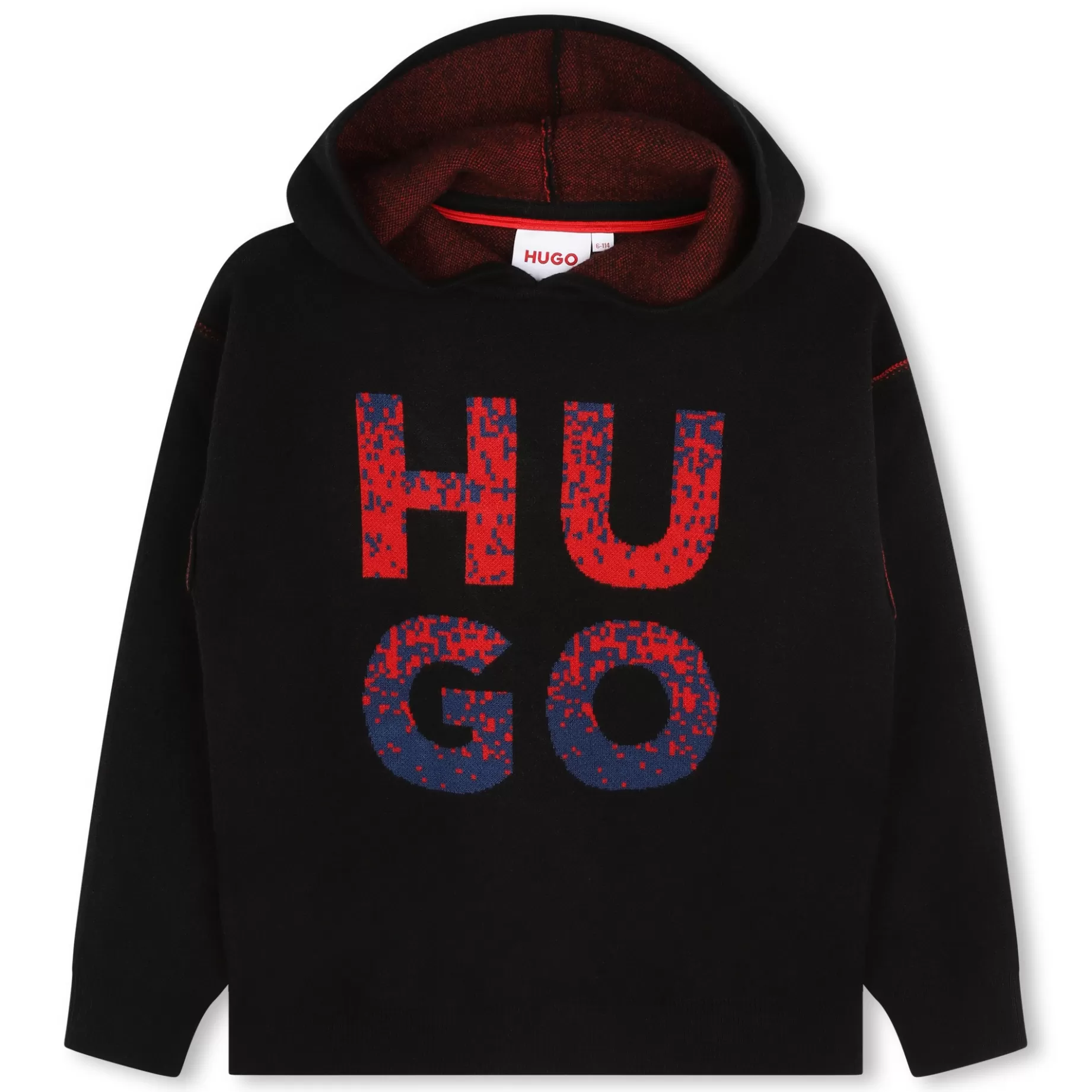 Hooded Jacquard Jumper^HUGO Discount