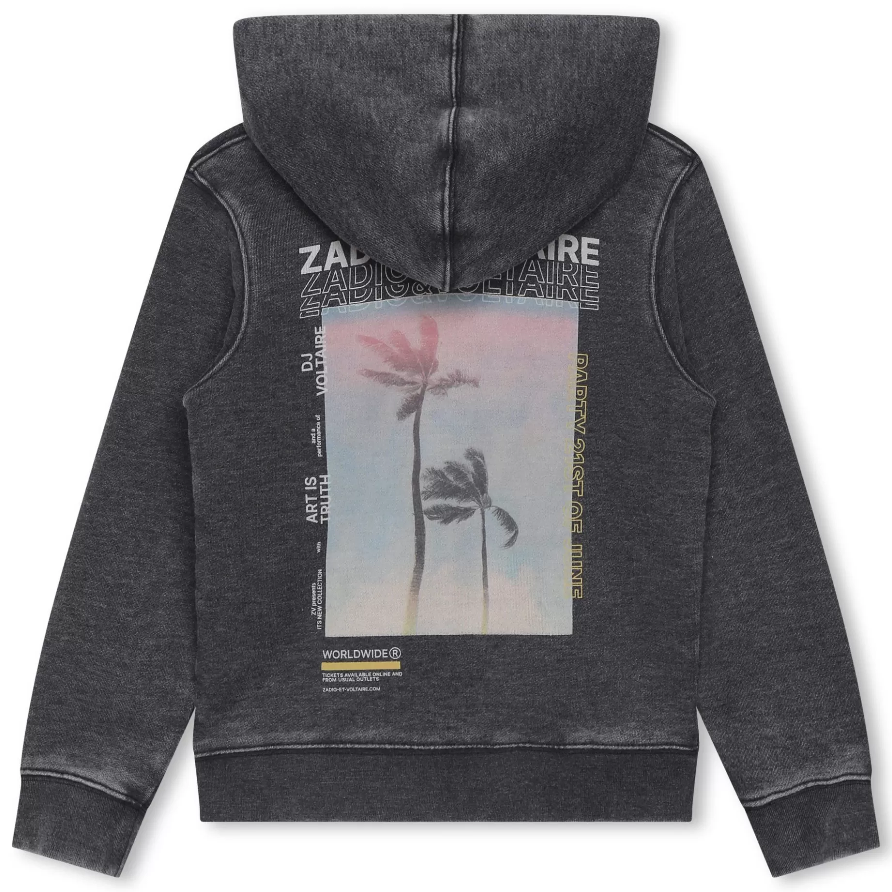 Hooded Zip Fleece Sweatshirt^ZADIG & VOLTAIRE Online