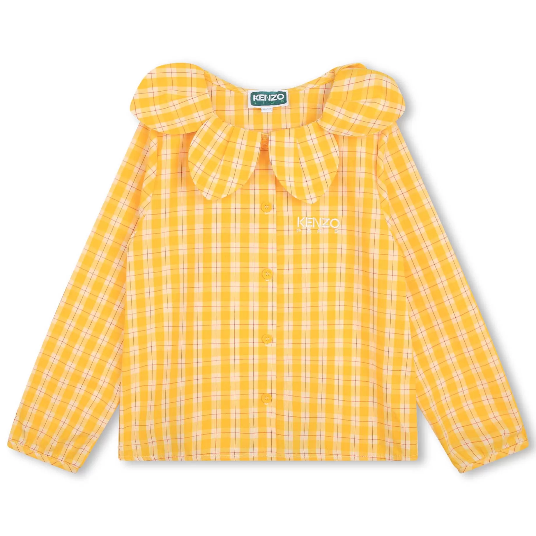 Novelty-Collar Cotton Blouse^KENZO KIDS Flash Sale
