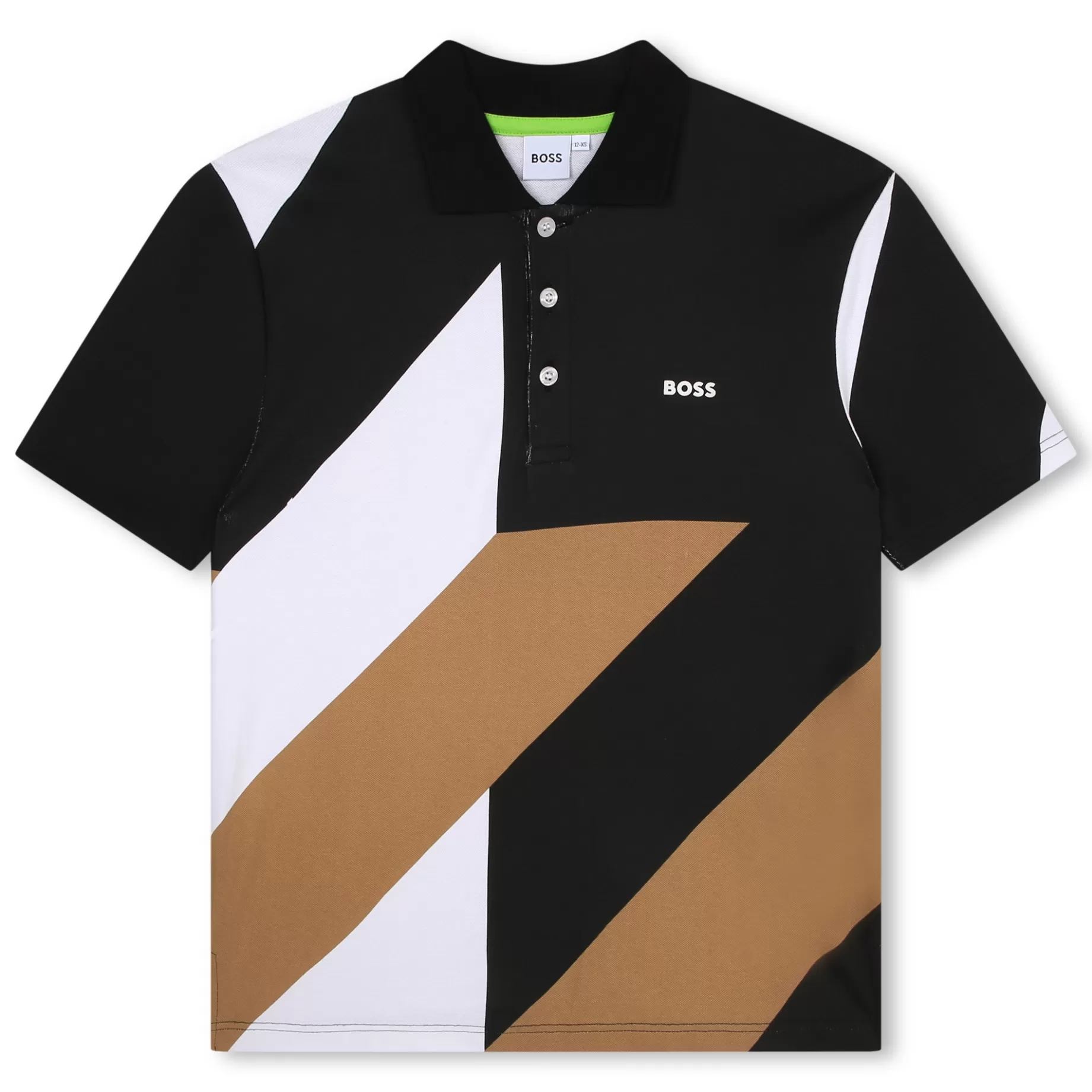 Polo With Tri-Coloured Motif^BOSS Store