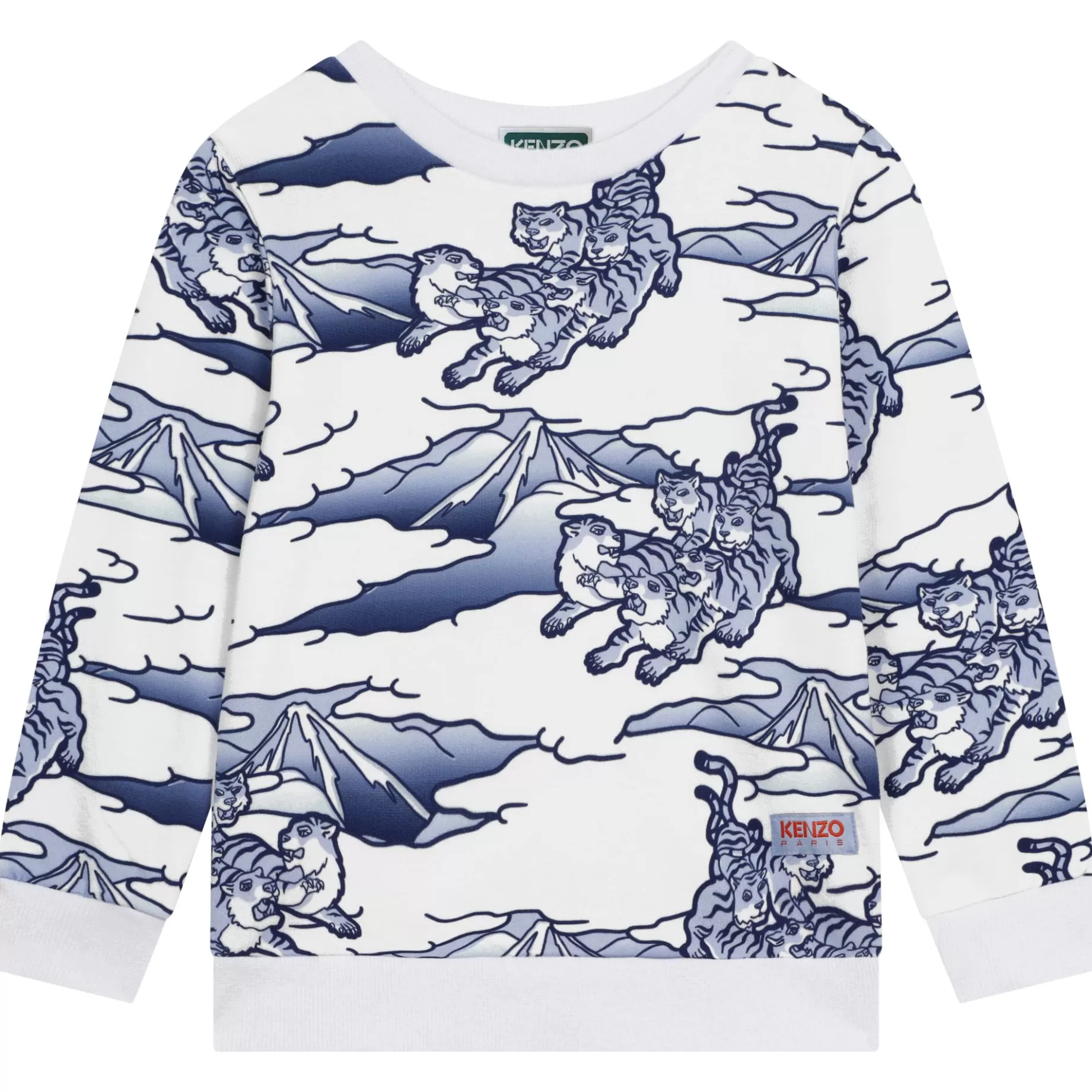 Printed Cotton Sweatshirt^KENZO KIDS Sale