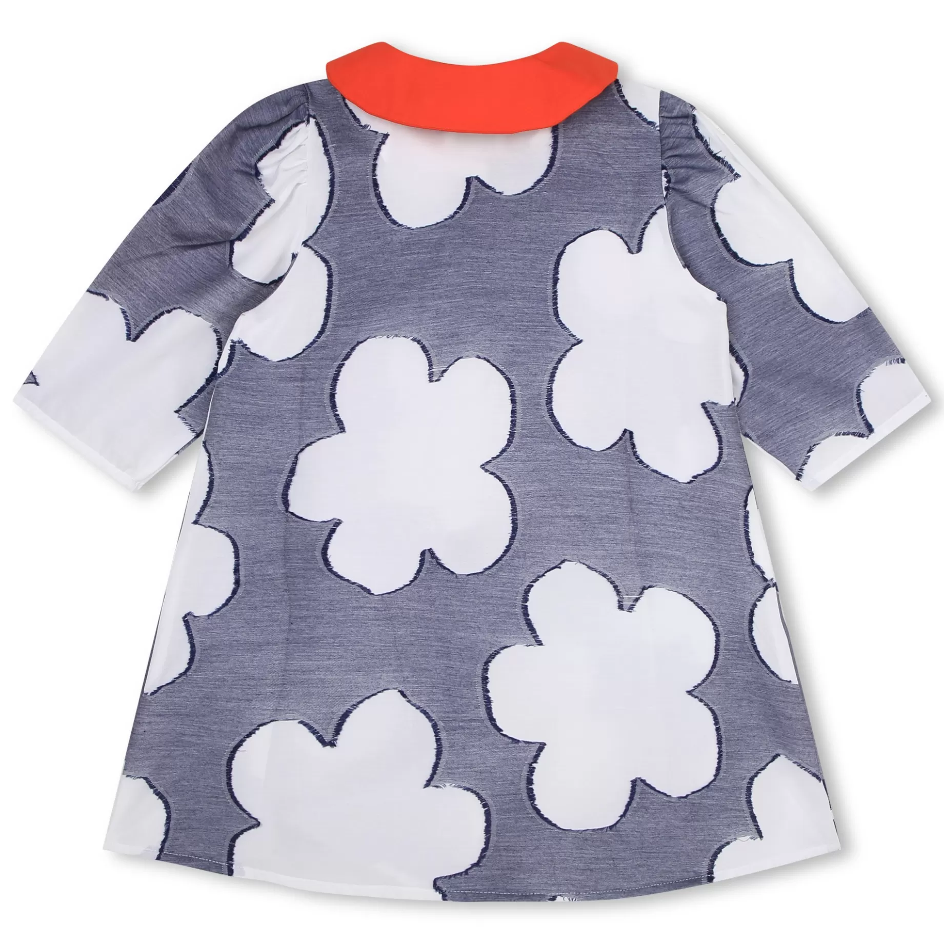 Removable-Collar Cotton Dress^KENZO KIDS Fashion