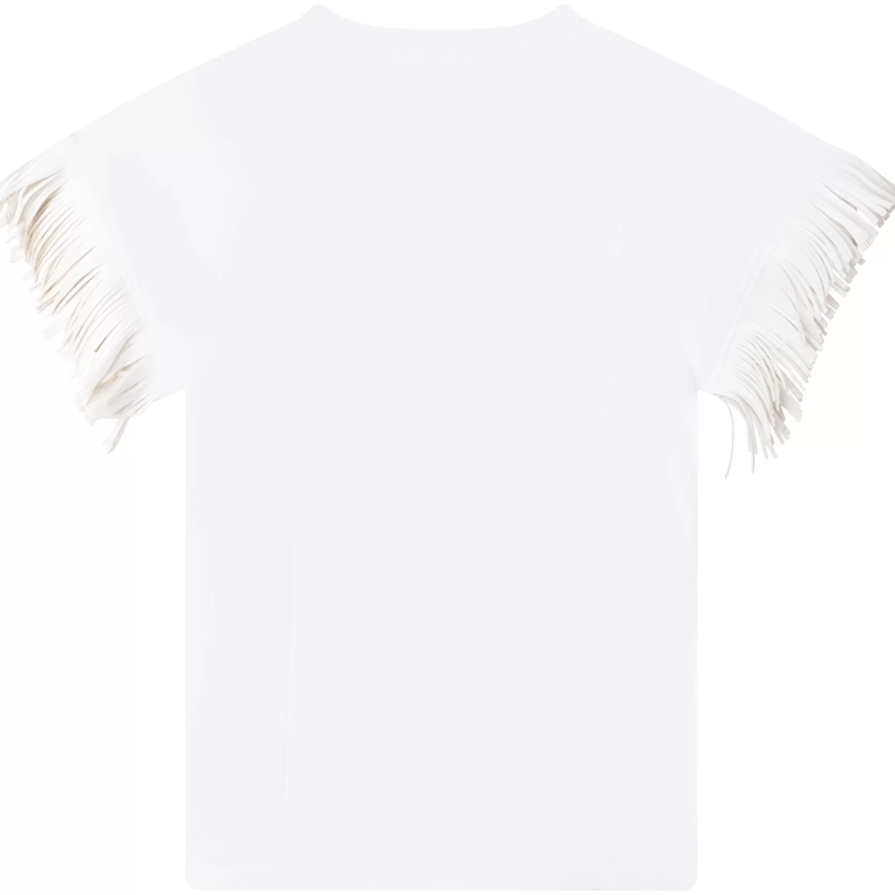 Short-Sleeved Fringed Dress^DKNY Outlet