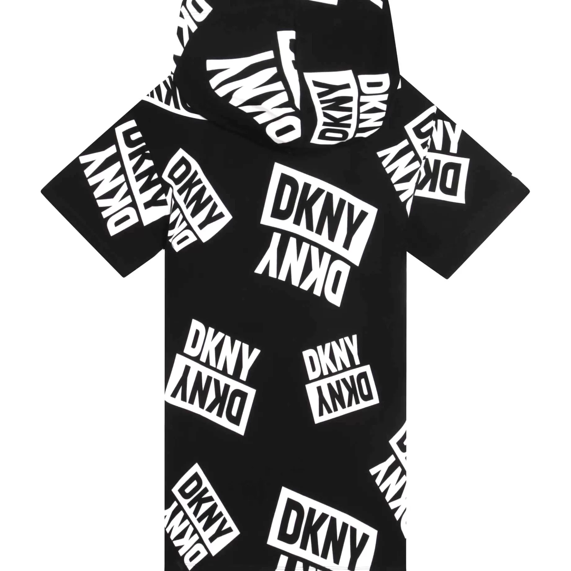 Short-Sleeved Hooded Dress^DKNY Cheap