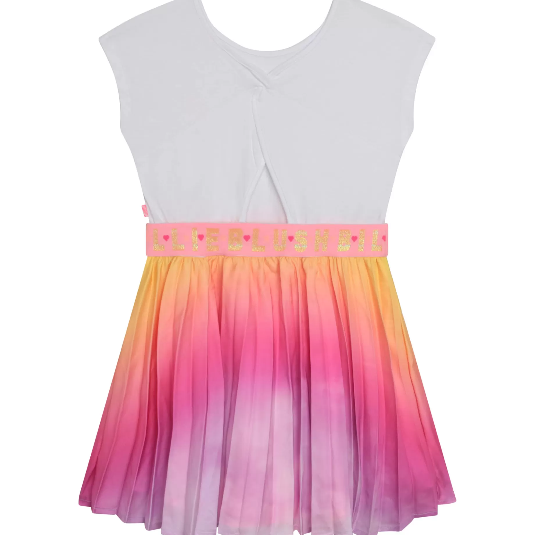 Short-Sleeved Pleated Dress^BILLIEBLUSH New