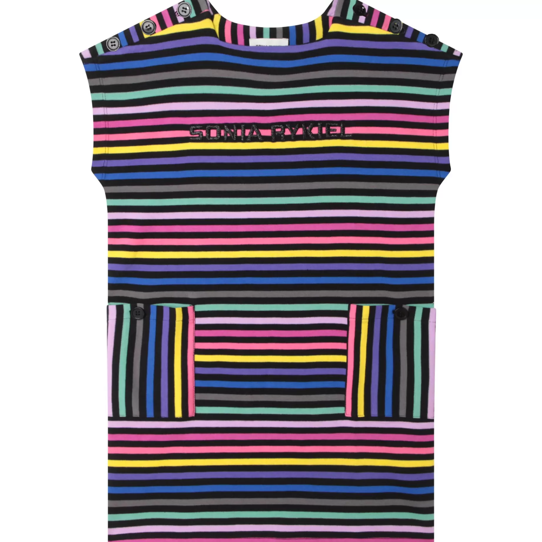 Short-Sleeved Striped Dress^SONIA RYKIEL Clearance